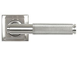 From The Anvil Brompton Door Handles On Square Rose, Satin Marine Stainless Steel - 49843 (sold in pairs)