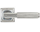 From The Anvil Brompton Door Handles On Square Rose, Polished Marine Stainless Steel - 49847 (sold in pairs)