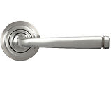 From The Anvil Avon Door Handles On Art Deco Rose, Satin Marine Stainless Steel - 49849 (sold in pairs)