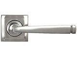 From The Anvil Avon Door Handles On Square Rose, Satin Marine Stainless Steel - 49851 (sold in pairs)