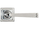 From The Anvil Avon Door Handles On Square Rose, Polished Marine Stainless Steel - 49855 (sold in pairs)