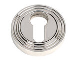 From The Anvil Euro Profile Beehive Round Escutcheon, Polished Marine Stainless Steel - 49878