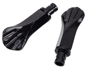From The Anvil Shell Curtain Finial, Black - 49896 (Sold in pairs)
