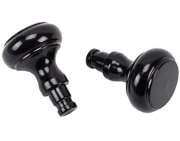 From The Anvil Regency Curtain Finial, Black - 49897 (Sold in pairs)