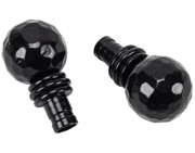 From The Anvil Ball Curtain Finial, Black Hammered - 49901 (Sold in pairs)