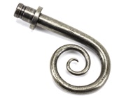 From The Anvil Hook Curtain Finial, Pewter - 49905 (Sold in pairs)