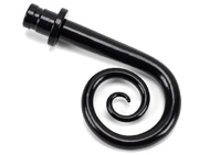 From The Anvil Monkeytail Curtain Finial, Black - 49907 (Sold in pairs)