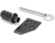 From The Anvil Keyed Flush Sash Stop, Aged Bronze - 49916