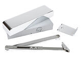 From The Anvil Size 2-5 Door Closer & Cover, Polished Chrome - 50110