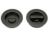 From The Anvil Plain Round Pull Privacy Set (60mm OR 75mm Diameter), Aged Bronze - 50130