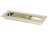 From The Anvil Plain Rectangular Pull (175mm OR 250mm), Polished Nickel - 50154