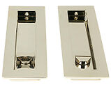 From The Anvil Plain Rectangular Pull Privacy Set (175mm OR 250mm), Polished Nickel - 50158