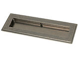 From The Anvil Art Deco Rectangular Pull (175mm OR 250mm), Pewter - 50170