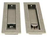 From The Anvil Plain Rectangular Pull Privacy Set (175mm OR 250mm), Pewter - 50176