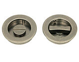 From The Anvil Plain Round Pull Privacy Set (60mm OR 75mm Diameter), Pewter - 50184