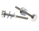 From The Anvil 100mm Bolt Fixings For T Bar, Polished Stainless Steel - 50272 (sold in pairs)