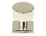 From The Anvil Kelso Square Rose Cabinet Knob (25mm, 32mm Or 38mm), Polished Nickel - 50315
