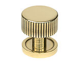 From The Anvil Judd Cabinet Knob On Rose (25mm, 32mm Or 38mm), Aged Brass - 50377