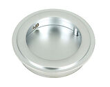 From The Anvil Art Deco Round Pull (60mm OR 75mm Diameter), Satin Chrome - 50644