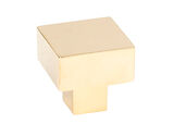 From The Anvil Albers Cabinet Knob (25mm x 25mm, 30mm x 30mm OR 35mm x 35mm), Polished Brass - 50667