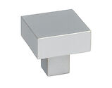 From The Anvil Albers Cabinet Knob (25mm x 25mm, 30mm x 30mm OR 35mm x 35mm), Satin Chrome - 50719