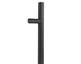 From The Anvil 316 Stainless Steel Offset T-Bar Secret Fix Pull Handle (400mm-1600mm Fixing Centres), Matt Black - 50785