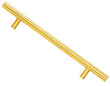From The Anvil 316 Stainless Steel Offset T-Bar Bolt Fix Pull Handle (400mm-1600mm Fixing Centres), Aged Brass - 50801