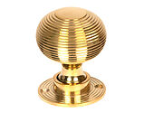 From The Anvil Beehive Mortice/Rim Knob Set, Polished Brass - 50840 (sold in pairs)