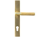 From The Anvil Avon Slimline Lever Espagnolette Lock Set, Sprung Door Handles, Satin Brass - 50841 (sold in pairs)