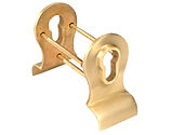 From The Anvil Period Back-To-Back Euro Cylinder Pull, Satin Brass - 50899