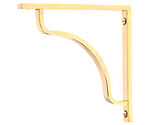 From The Anvil Abingdon Shelf Bracket (150mm x 150mm OR 200mm x 200mm), Polished Brass - 51085