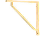From The Anvil Barton Shelf Bracket (150mm x 150mm OR 200mm x 200mm), Polished Brass - 51105
