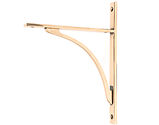 From The Anvil Apperley Shelf Bracket (260mm x 200mm OR 314mm x 250mm), Polished Bronze - 51133