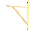 From The Anvil Chalfont Shelf Bracket (260mm x 200mm OR 314mm x 250mm), Polished Brass - 51145