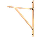 From The Anvil Chalfont Shelf Bracket (260mm x 200mm OR 314mm x 250mm), Polished Bronze - 51153