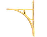 From The Anvil Tyne Shelf Bracket (260mm x 200mm OR 314mm x 250mm), Polished Brass - 51165