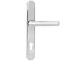 From The Anvil Art Deco Slimline Lever Espagnolette, Polished Chrome - 51188 (sold in pairs)