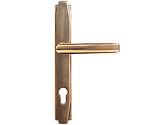 From The Anvil Art Deco Slimline Lever Espagnolette, Polished Bronze - 51190 (sold in pairs)