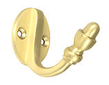 From The Anvil Coat Hook, Satin Brass - 51300