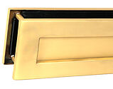 From The Anvil Blacksmith Traditional Letterbox (315mm x 92mm), Satin Brass - 51308