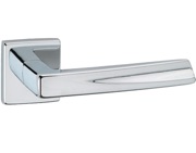 Urfic Sydney Door Handles On Square Rose, Polished Chrome - 5610-5235-22 (sold in pairs)