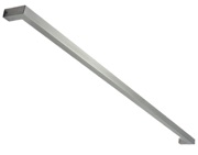 Mila Supa Inline Mitred Grade 316 Square Pull Handle (1200mm), Brushed Satin Stainless Steel - 572102 (sold in singles)