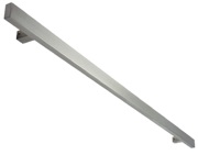 Mila Supa Inline T Grade 316 Square Pull Handle (1200mm), Brushed Satin Stainless Steel - 572112 (sold in singles)