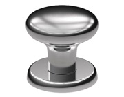 Mila Supa Centre Door Knob (70mm Diameter), Duo Finish Polished Stainless Steel & Satin Stainless Steel - 574000 (sold in singles)