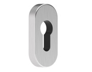 Mila Supa Standard Escutcheon (32mm x 70mm) Grade 304, Brushed Satin Stainless Steel - 579002 (sold as set)
