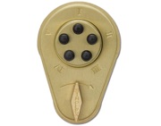 KABA 900 Series 919 Digital Lock With Latch To Suit Doors 44mm - 54mm, Satin Brass - 6018