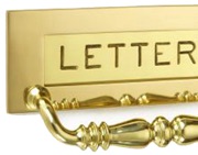 Croft Architectural Engraved Letters Letter Plate With Handle, 12