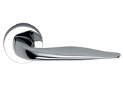 Excel Frascio Kuma Lever On Round Rose, Polished Chrome - 640/50I/PCP (sold in pairs)
