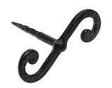 Kirkpatrick Smooth Black Malleable Iron Shutter Fastener - AB672 (sold in pairs)