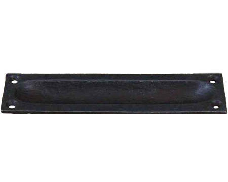 Cottingham Square End Flush Handle (130mm), Antique Cast Iron - 70.069.AI.130